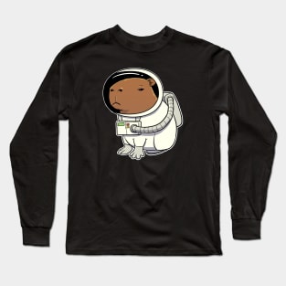 Capybara Astronaut Long Sleeve T-Shirt